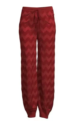 NWT Authentic Missoni  Chevron Knit Drawstring Joggers Pants Size 42 IT $1265 • $395