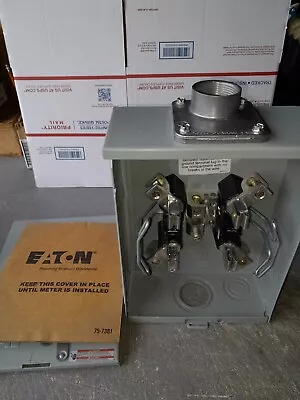 Eaton 125amp Meter Socket Single Phase Overhead Underground  Read Description  • $49