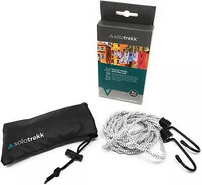 Solotrekk Travel Clothes Washing Line Pegless Elastic Camping Motorhome Compact • £6.99