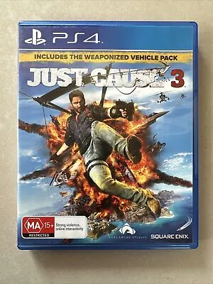 JUST CAUSE 3 - Sony PlayStation 4 PS4 ACTION Adventure Video Game - Aussie Stock • $15.95