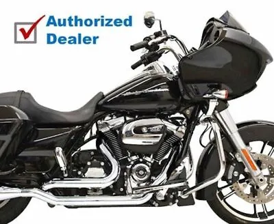 Bassani Chrome True Dual Down Under Exhaust Header Pipes 17+ Harley Touring M8 • $616.95