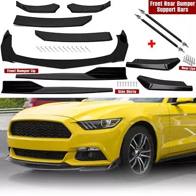 For FORD Mustang GT Front Rear Bumper Lip Spoiler Splitter Body Kit Side-Skirt • $55.99