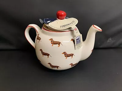 London Pottery Farmhouse Animal Teapot 900ml Loose Leaf Tea With Spaniels Decor • £20