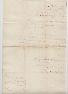 £65 • Buy Admiral Of The Fleet Sir George Martin (1764 –1847), Signed Order 1810