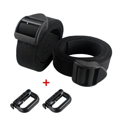 2PCS Heavy Duty Utility Strap With Buckle Molle Webbing Backpack Lashing Strap • $7.91