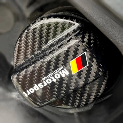 $26.09 • Buy VW Volkswagen Car Fuel Gas Tank Filler Cap Carbon Fiber GOLF GTI Beetle EOS Polo