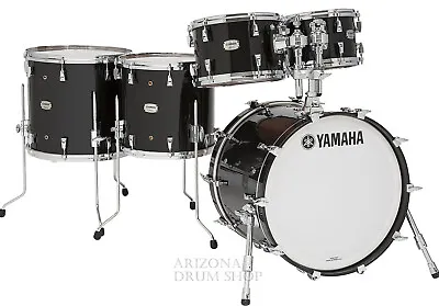 Yamaha Absolute Hybrid Maple 5pc Drum Set - SOLID BLACK 22x18-10-12-14-16 - NEW • $4419.99