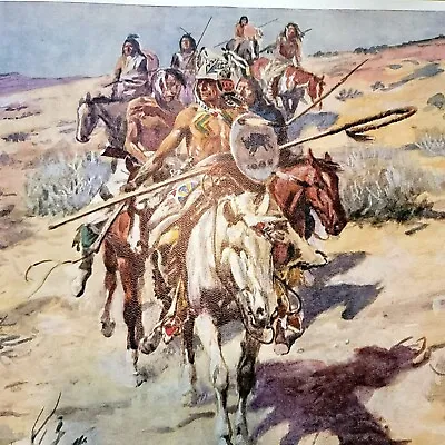 Charles M. Russell Art Print Return Of The Warriors 1906 Vintage Western LI504 • $29.99
