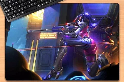 Overwatch WIDOWMAKER Gaming Mouse Pad Desktop PC Computer 5mm Rubber 60cmx40cm • $39.95