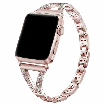 £7.50 • Buy For Apple Watch IWatch Series 8 7 6 5 4 3 Stainless Steel Metal Watch Strap Band