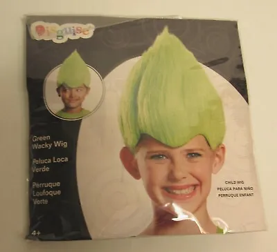 Wacky Wig Troll Crazy Fancy Dress Up Halloween Child Costume Accessory - GREEN • $9.99