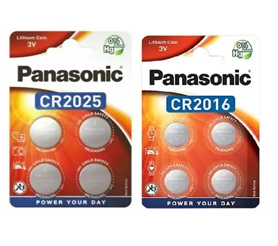 Panasonic Cr2032 Cr2025 Cr2016 Cr1632 Cr2450 3v Lithium Coin Cell Battery • £7.95