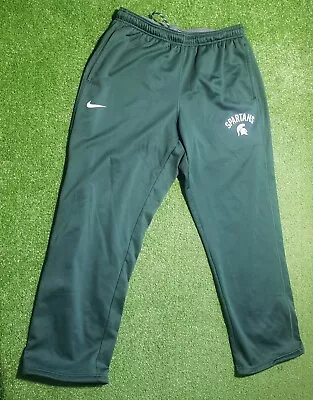 Michigan State Spartans Nike Green Dri-Fit Sweatpants Joggers Men’s XL • $20.99