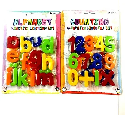 £3.99 • Buy Magnetic Numbers And Letters Learning Toy Fridge Magnets