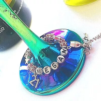 £3.29 • Buy 21st 18th Charm Personalised Wine Champagne Gin Glass Charm Birthday Gift Idea