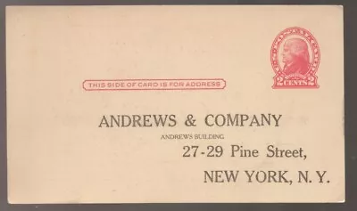 1920 US United States 2c Jefferson Commercial Printed Unused Postal Card • $6.95