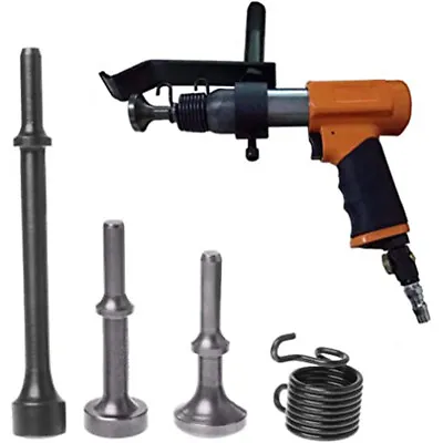 3Pcs Smoothing Pneumatic Air Hammer Impact Bits Set Tool Kit Chisel W/Spring UK • £19.76