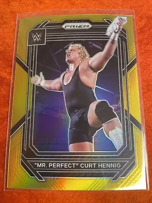 2023 WWE Panini Prizm Mr. Perfect Curt Hennig True Gold /10. HOT! • $205.20