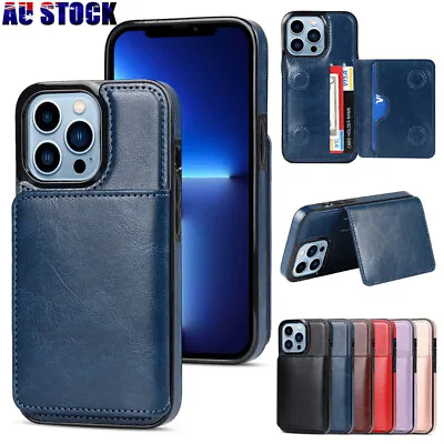 $12.99 • Buy For IPhone 14 13 12 11 Mini Plus Pro MAX XS XR Leather Wallet Stand Case Cover