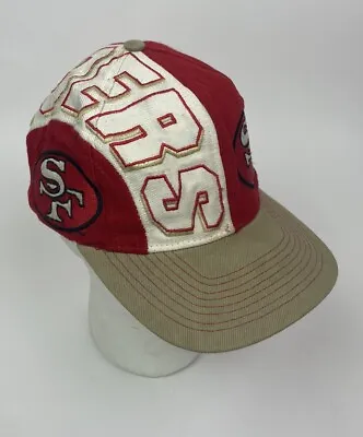 Vintage San Francisco 49ers Big Logo Hat  Drew Pearson NFL SnapBack • $81.99