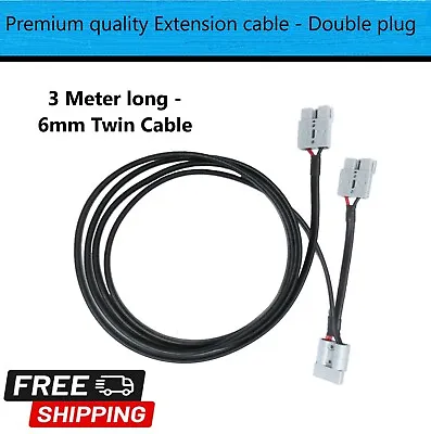$33.50 • Buy Double Adaptor 50 Amp Anderson Plug Extension Lead With 6mm Automotive Cable 3M
