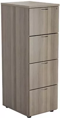 Jemini Essentials 4 Drawer Filing Cabinet 464x600x1365mm Grey Oak KF81091 • £311.67