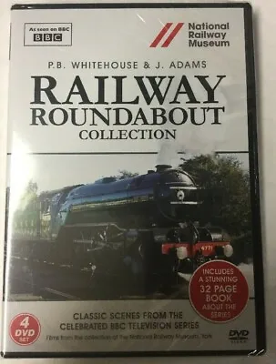 Railway Roundabout Collection 4 DVD +32 Page Book NEW Free Postage GIFT Trains • £19.99