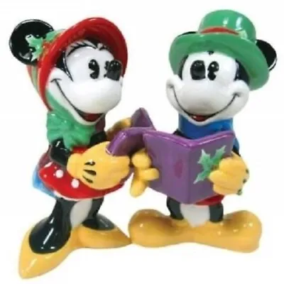 New Disney Mickey And Minnie Mouse Caroling Magnetic Salt And Pepper Shaker • $30