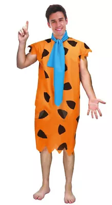 Adult Fred Flintstone Costume Caveman Book Week Halloween Jungleman Barney Stone • $34.95