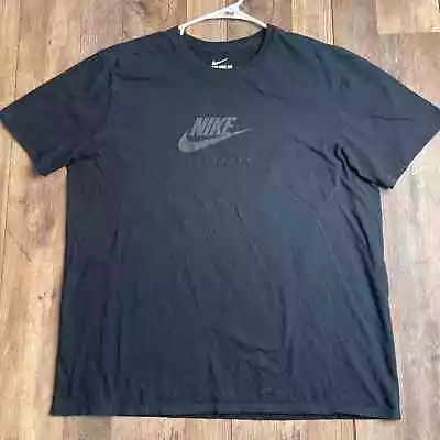 Nike T-Shirt Men's Size XL Black Athletic Training Fitness Running Soccer 1929 • $19.99