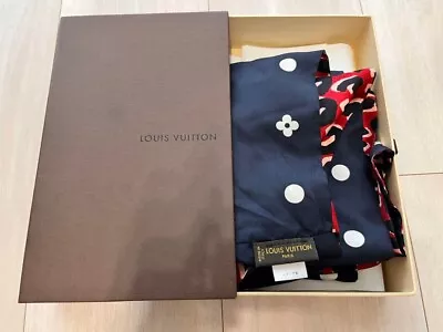 Authentic Louis Vuitton Leopard Pattern 100% Silk Scarf 120 X 20cm With Box • £149.47