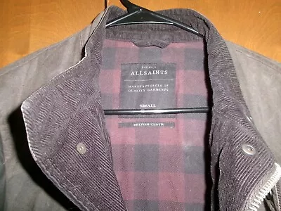 ALLSAINTS Mens Waxed Canvas Jacket Two Toned  Size Small • $50