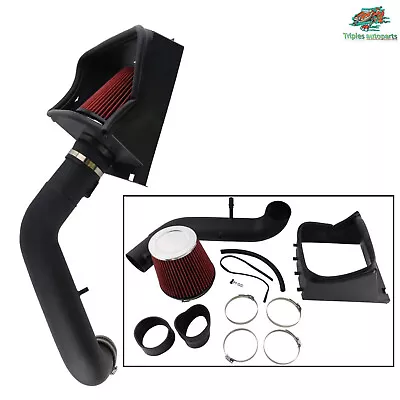 Filter Heat Shield Cold Air Intake System For Ford F150 5.0L V8 2011-2014 Black • $82.90