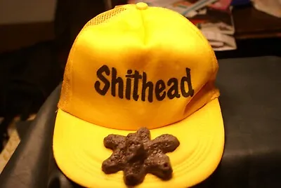 Vintage Shithead Cap Mesh Snapback Hat Comedy Novelty Funny • $20