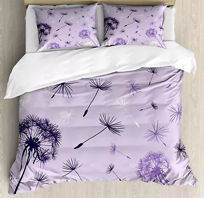 Dandelion Duvet Cover Set Botany Purple Tone • £32.99