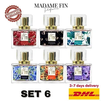 SET 6 Madame Fin Perfume Fragrance Pheromone Most Thai Famous For Unisex 30ml. • $199.89