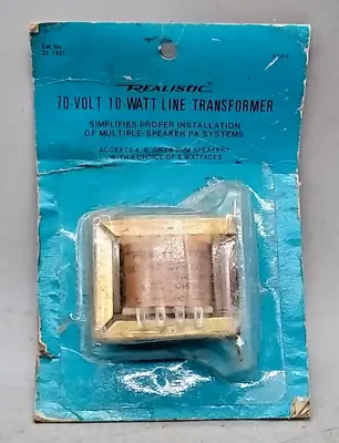 1 NOS  Realistic 32-1031  /   70 Volt 10 - Watt Speaker Line Transformer - • $10