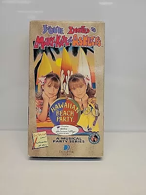 Rare Mary-Kate Ashley Olsen You’re Invited To Hawaiian Beach Party VHS W/ Promo • $5