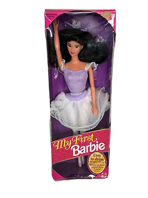 My First Barbie Easy To Dress Ballerina 1993 Mattel 11342 Black Hair NRFB • $19.99