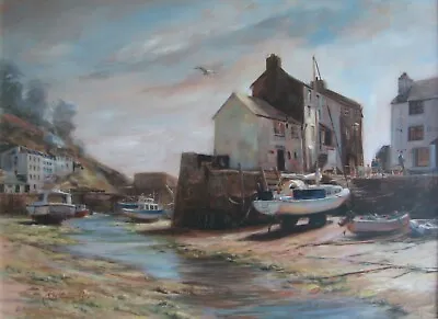 Original Oil Painting Of Cornish Harbour Ltd Edition Print By Christopher Cole • £38