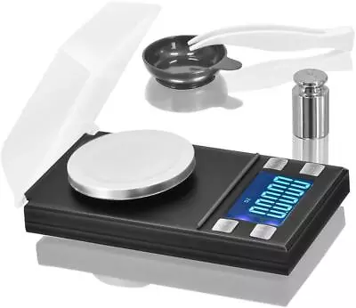 Digital Milligram Scale 50g/.001g Lab Balance Diamond Gold Weighing Pans Lcd • $24.99