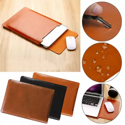 Sleeve Leather Laptop Bag Case Cover For Apple Macbook Pro Air 11  13  14  15  • $17.99