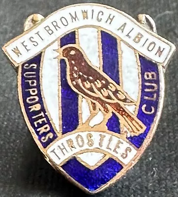 WEST BROMWICH ALBION Vintage SUPPORTERS CLUB Badge Maker GLADMAN & NORMAN B'ham • £13