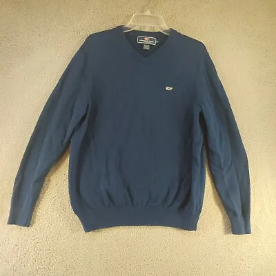 Vinyard Vines Sweater Medium Mens Long Sleeve Pullover Cotton Cashmere Blend • $30