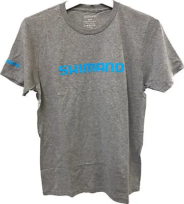 $37.49 • Buy Shimano Short Sleeve Cotton Fishing Tee Shirt Heather Grey Large