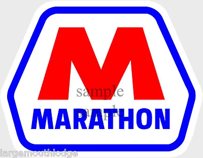 4 Inch Marathon Gasoline Waterslide Decal Sticker • $4.95