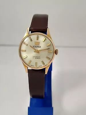 NOS RW Roamer INCABLOC 10 μ GP *Rare Vintage 1970 Women's Handwound Swiss... • $254.98