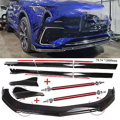 $99.99 • Buy For VW Tiguan R Line Front Bumper Lip Rear Splitter Spoiler Side Skirt  J+