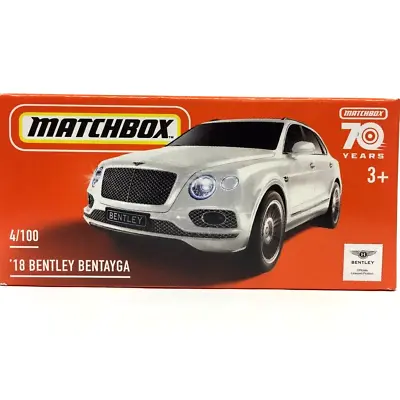 NEW Matchbox Power Grab 18 Bentley Bentayga White 2023 No 4 HLF00 Genuine Sealed • $7.95