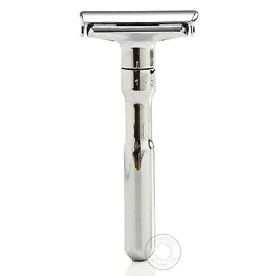 Merkur Futur 701 Double Edge DE Safety Razor - Polished Chrome - Long Handle • £73.99